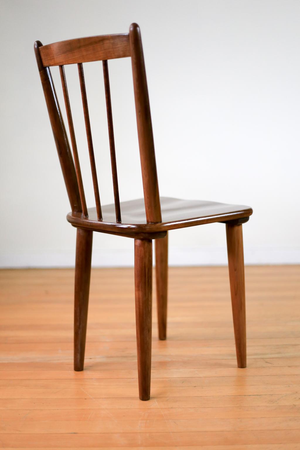 20th Century Two Mid Century 'Karin' Dining Chairs by E.E. Meyer for Binnehuis, South Africa For Sale