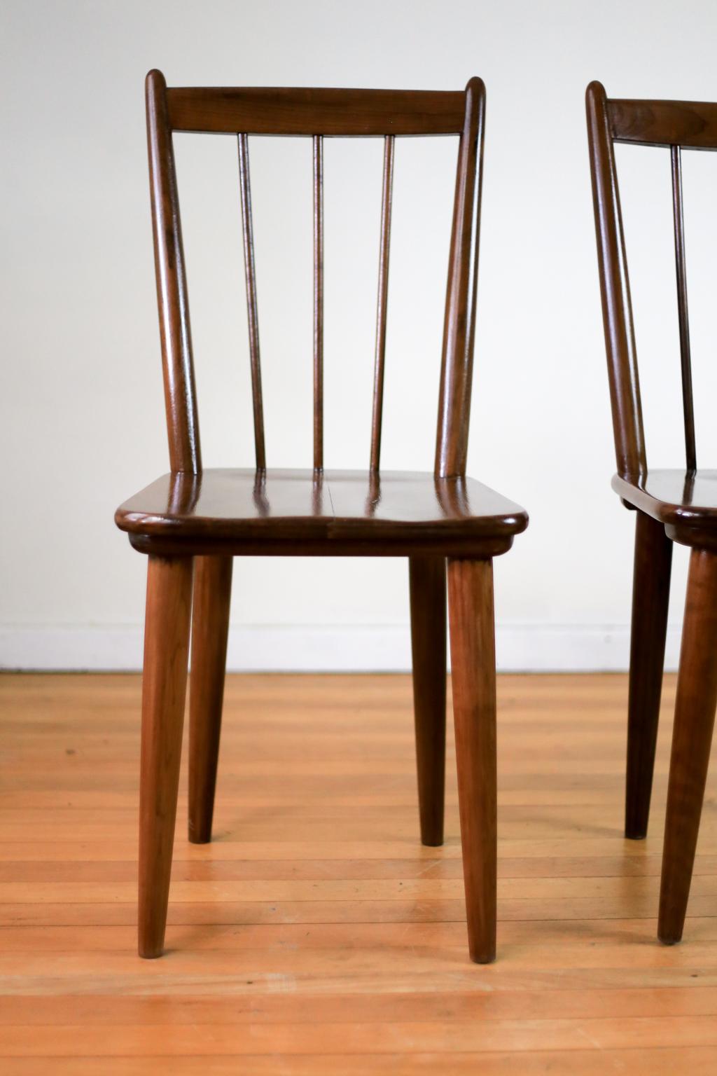Two Mid Century 'Karin' Dining Chairs by E.E. Meyer for Binnehuis, South Africa For Sale 1