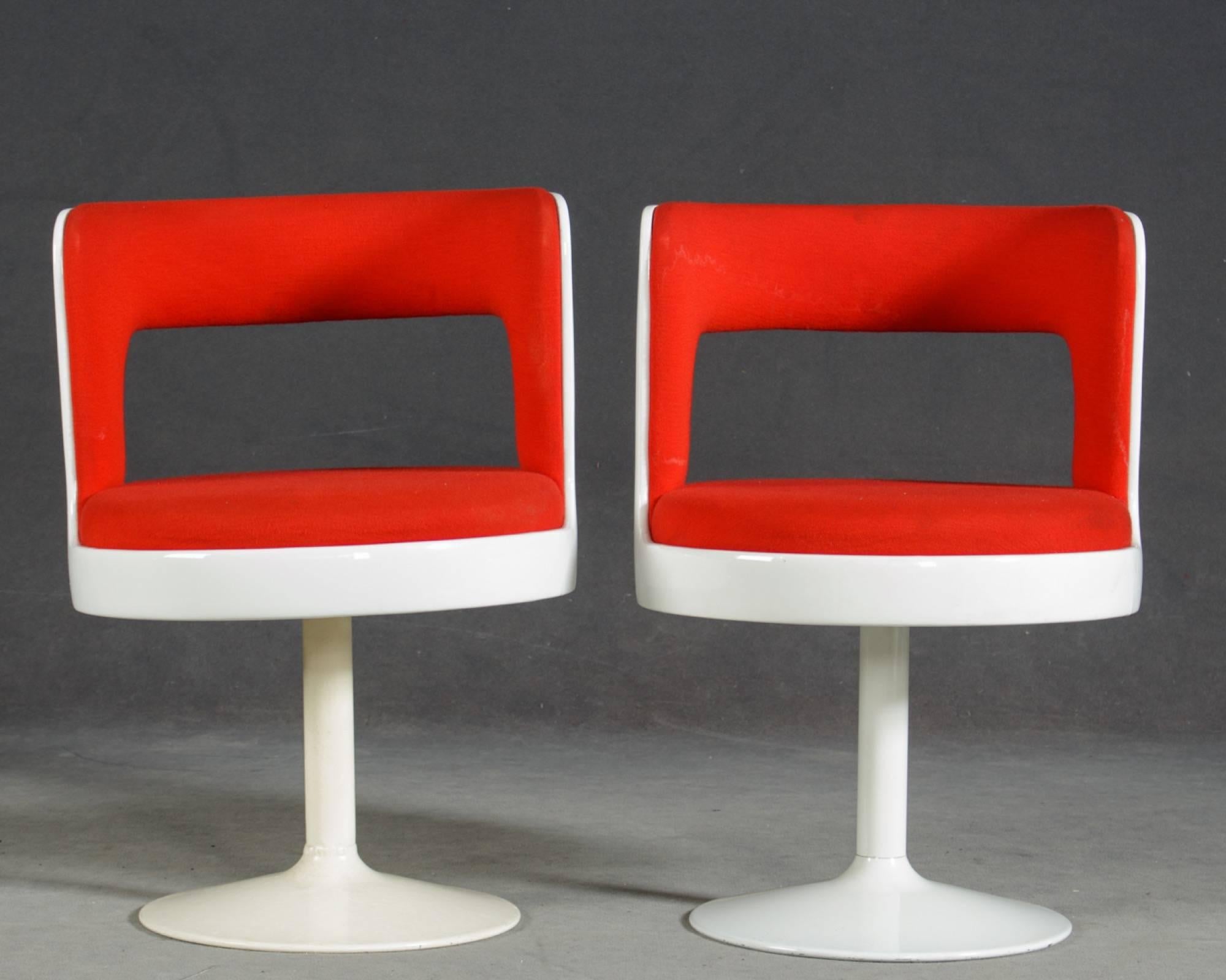 Finnish Two Mid-Century Modern 1970s Easy Chairs from Finland