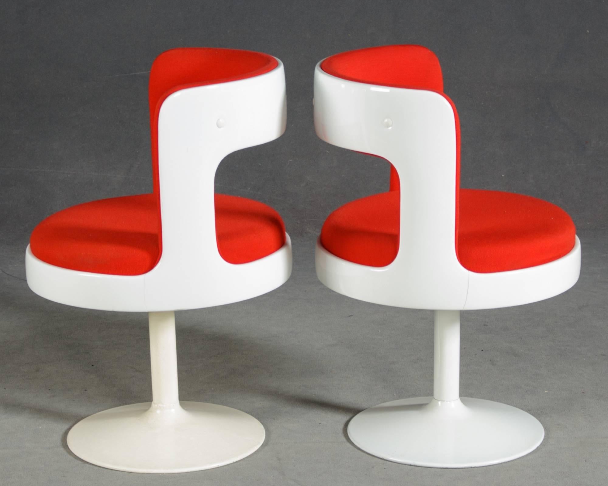 Late 20th Century Two Mid-Century Modern 1970s Easy Chairs from Finland