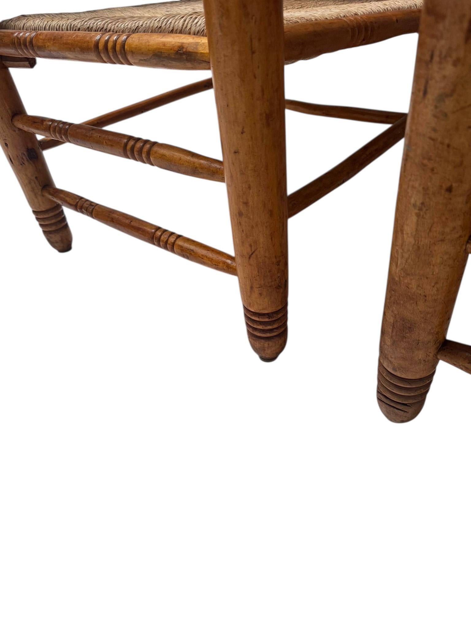 Two Mid-Century Modern Audoux-Minet Style Armchairs, 1950s im Angebot 6