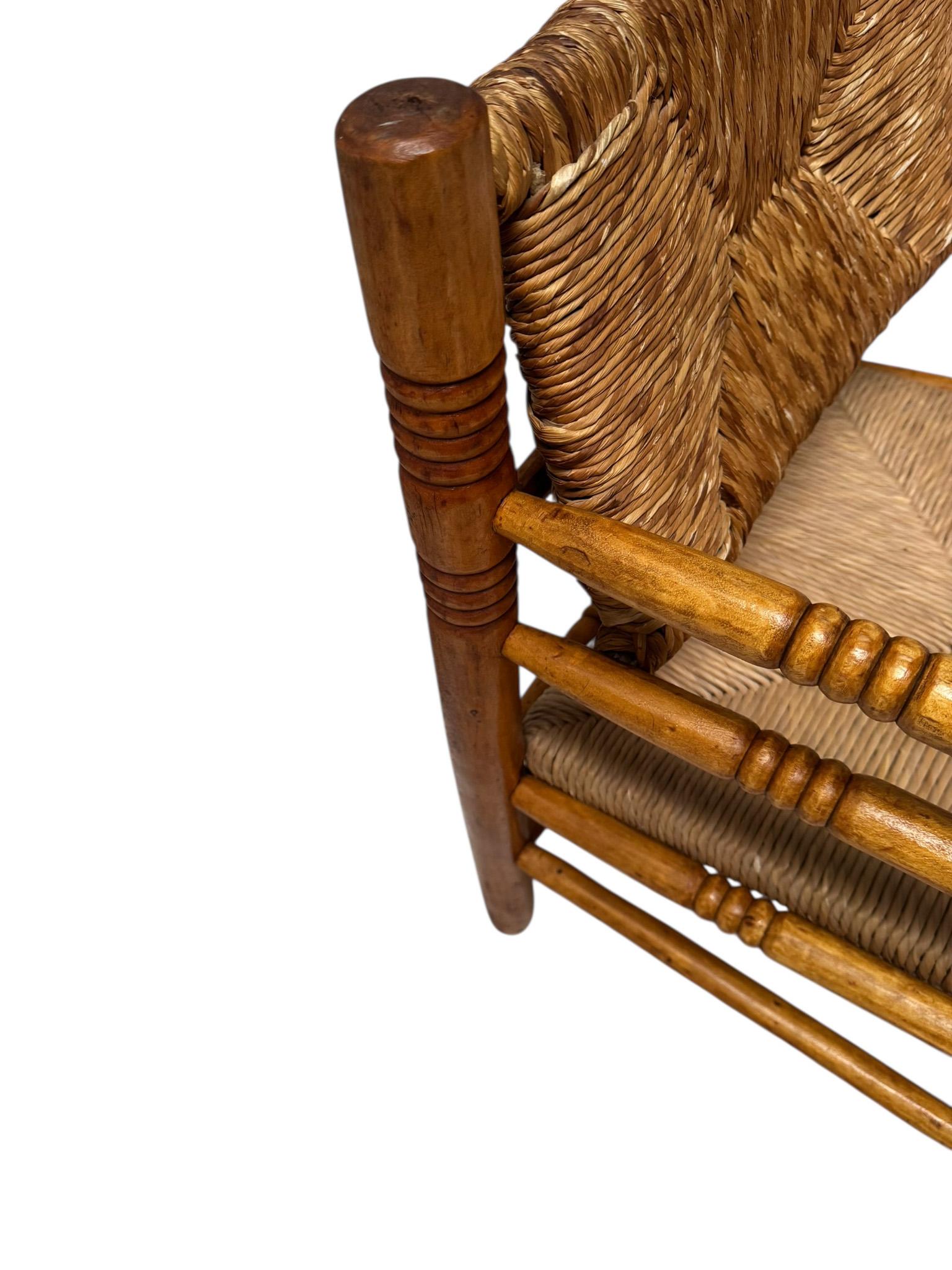 Two Mid-Century Modern Audoux-Minet Style Armchairs, 1950s im Angebot 8