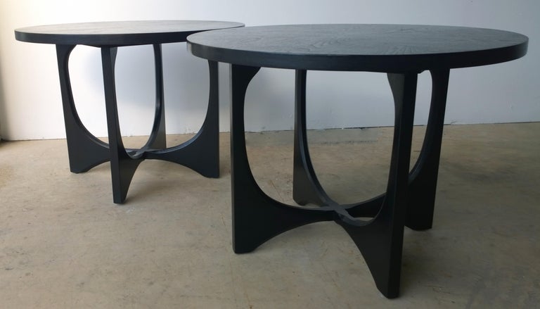 2 Mid Century Modern Broyhill Brasilia Wood Side End Occasional Coffee Tables At 1stdibs