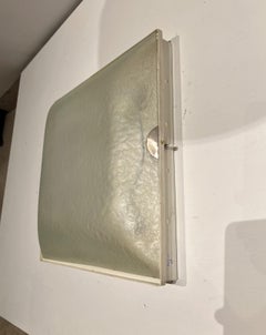 TwoMid-Century "1940" Modern Flush Mounts by Fontana Arte, Italy, circa 1950