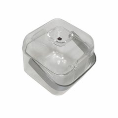 Pareja de cubiteras italianas de mediados de siglo firmadas Guzzini, lucita y cromo, años 70