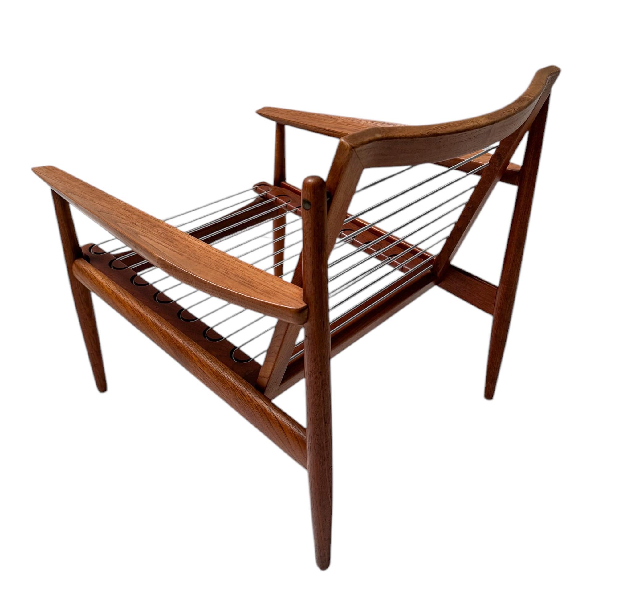 Zwei moderne Loungesessel aus der Mitte des Jahrhunderts von Arne Vodder für Glostrup, 1950er Jahre (Teakholz) im Angebot