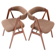 Two Mid-Century Modern Model 205 Chairs by Th. Harlev for Farstrup Møbler, 1950s