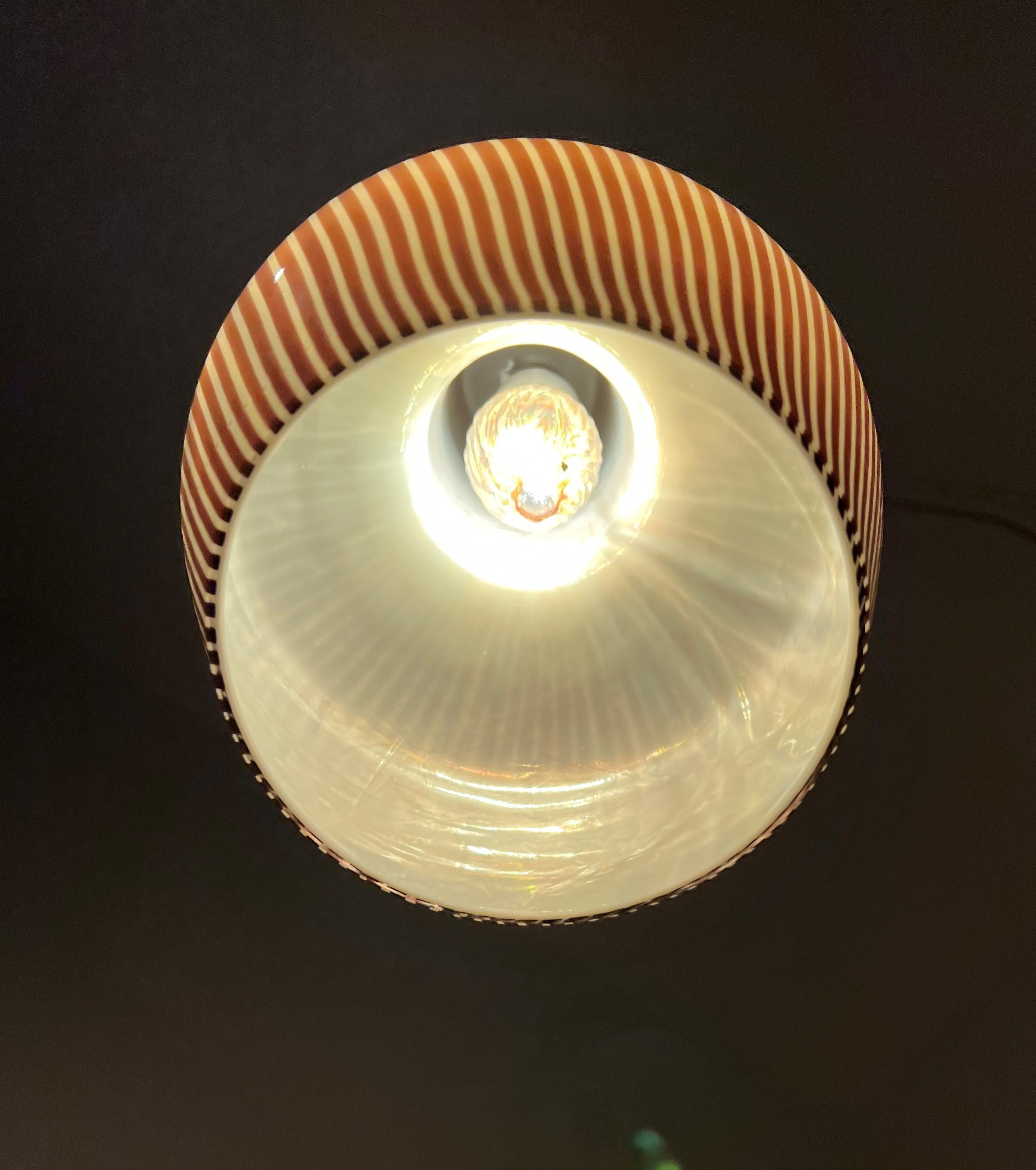 Mid-Century Modern Pendant Light in Murano Glass Attr to Venini, 1950 3