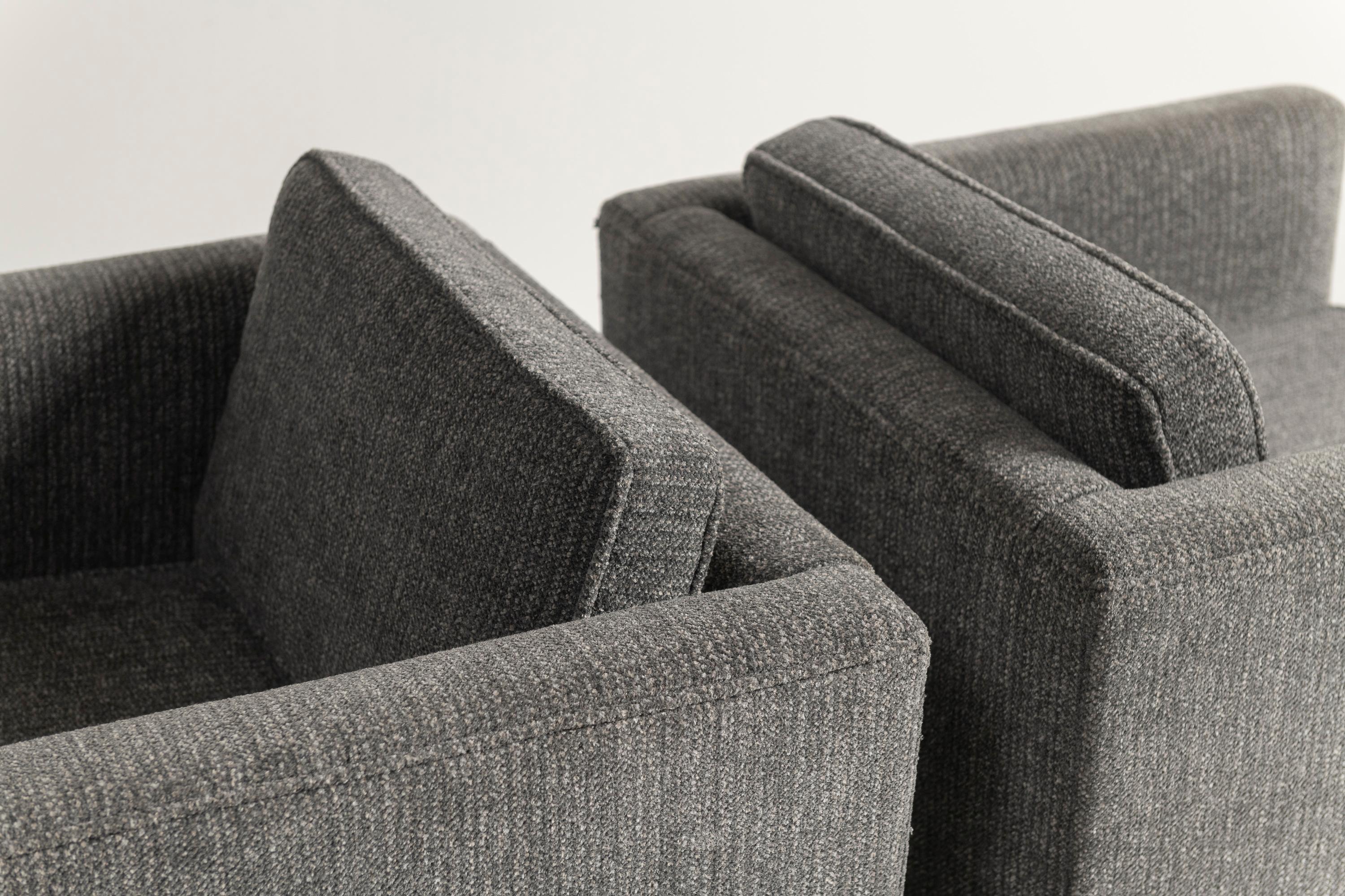 Deux chaises cubiques pivotantes The Moderns, modèle 1461, par Harvey Probber, années 1950 Bon état - En vente à San Francisco, CA