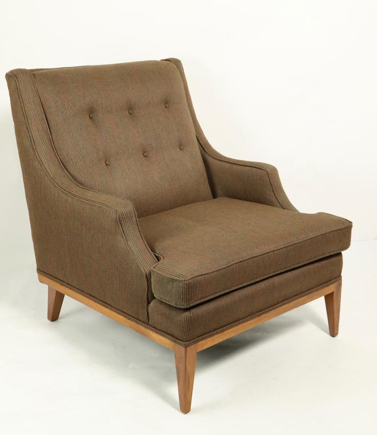 Deux chaises de salon Mr. & Mrs. Club du milieu du siècle attribuées à Gimson Slater en vente 5