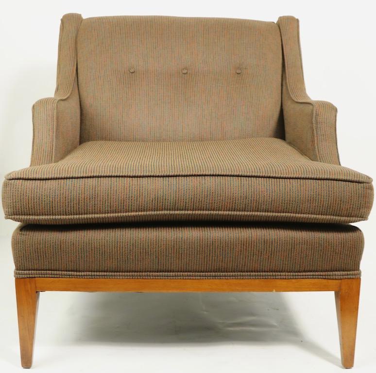 Mid-Century Modern Deux chaises de salon Mr. & Mrs. Club du milieu du siècle attribuées à Gimson Slater en vente