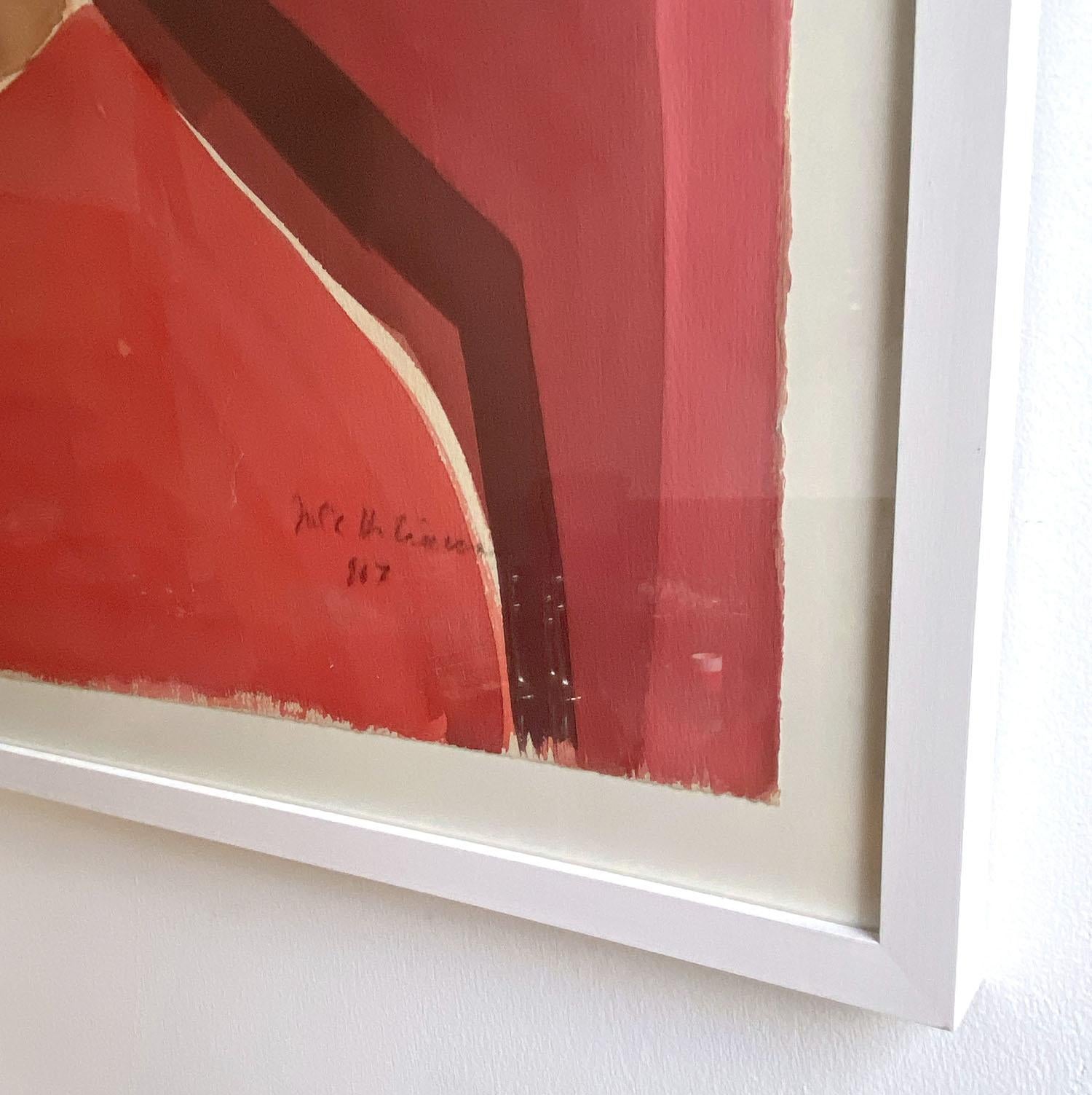 Two Mid Century Portraits Framed of Artist Uta Majmudra in the 1960s 2