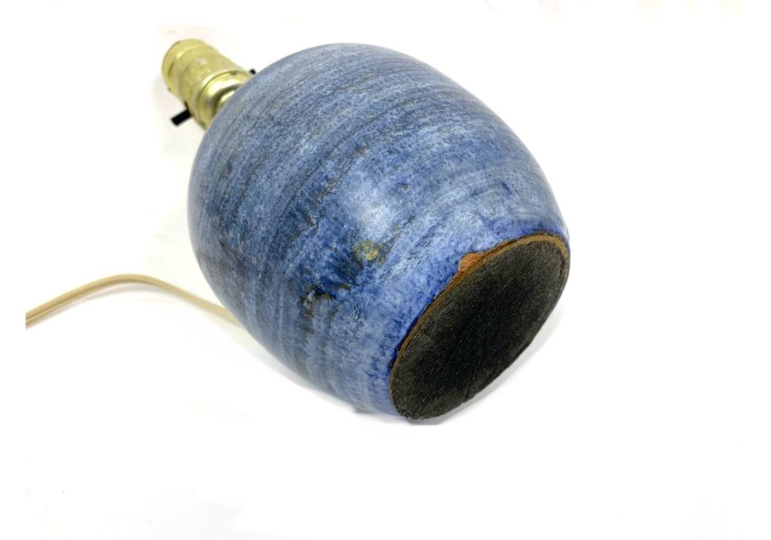 Dos lámparas de sobremesa de cerámica de mediados de siglo en Bastante bueno estado para la venta en Bridgeport, CT