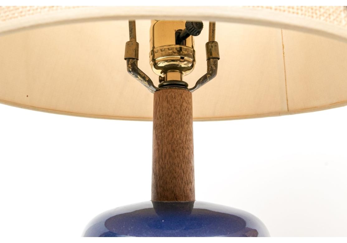 Métal Deux lampes de table en céramique Martz signées du milieu du siècle en vente