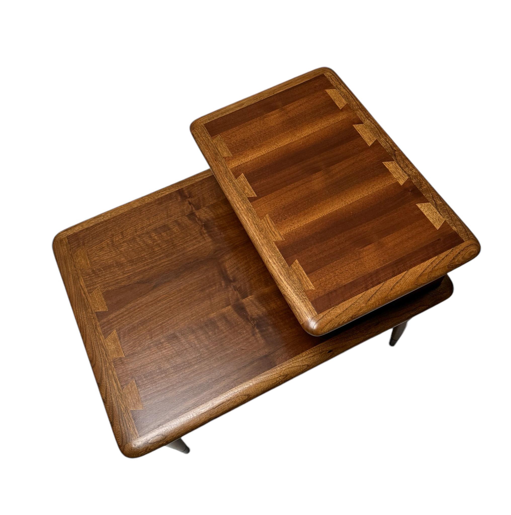 Mid-20th Century Two Mid-Century  Step End Tables by Andre Bus for Lane Acclaim Furniture, 1950s
