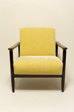 Two MidCentury GFM142 Armchairs, JamuJungle Velvet, Dedar, E. Homa, Europe, 1960