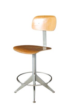 Two Midcentury Industrial Architect Chairs Friso Kramer Style Price Per Item