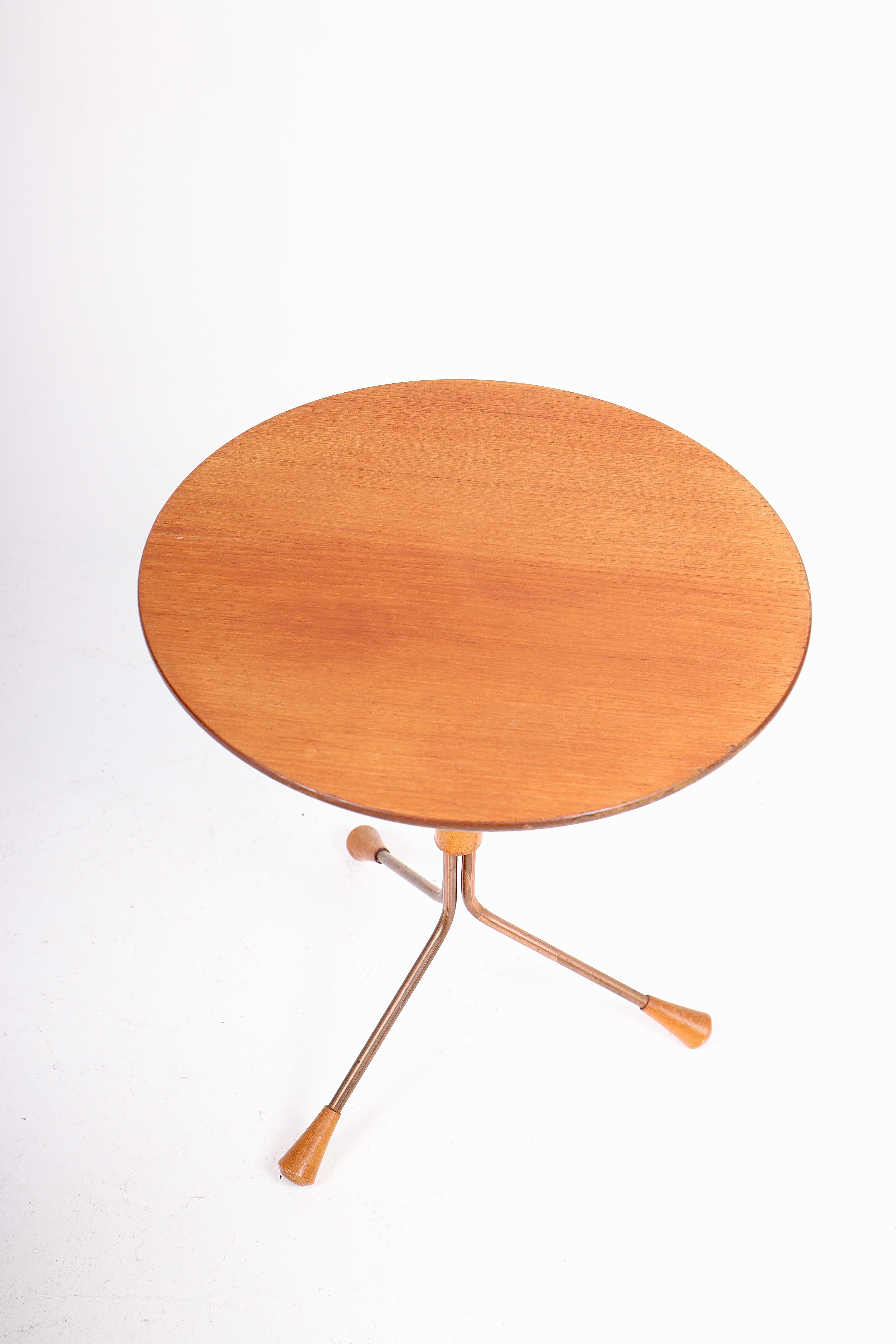 Swedish Two Midcentury Side Tables in Teak and Mahogany by Albert Larsson, 1960s For Sale