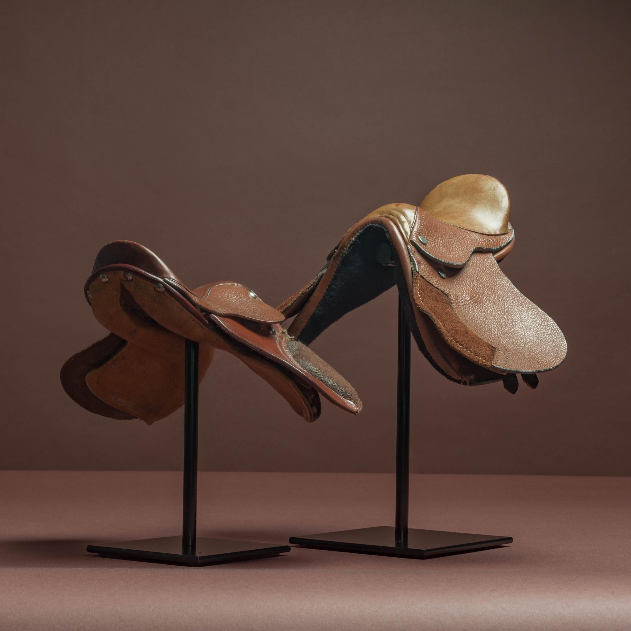 Two Miniature Saddles, circa 1930 For Sale 2
