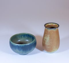 Due miniature, Bertil Lundgren, Rörstrand, metà secolo, vintage