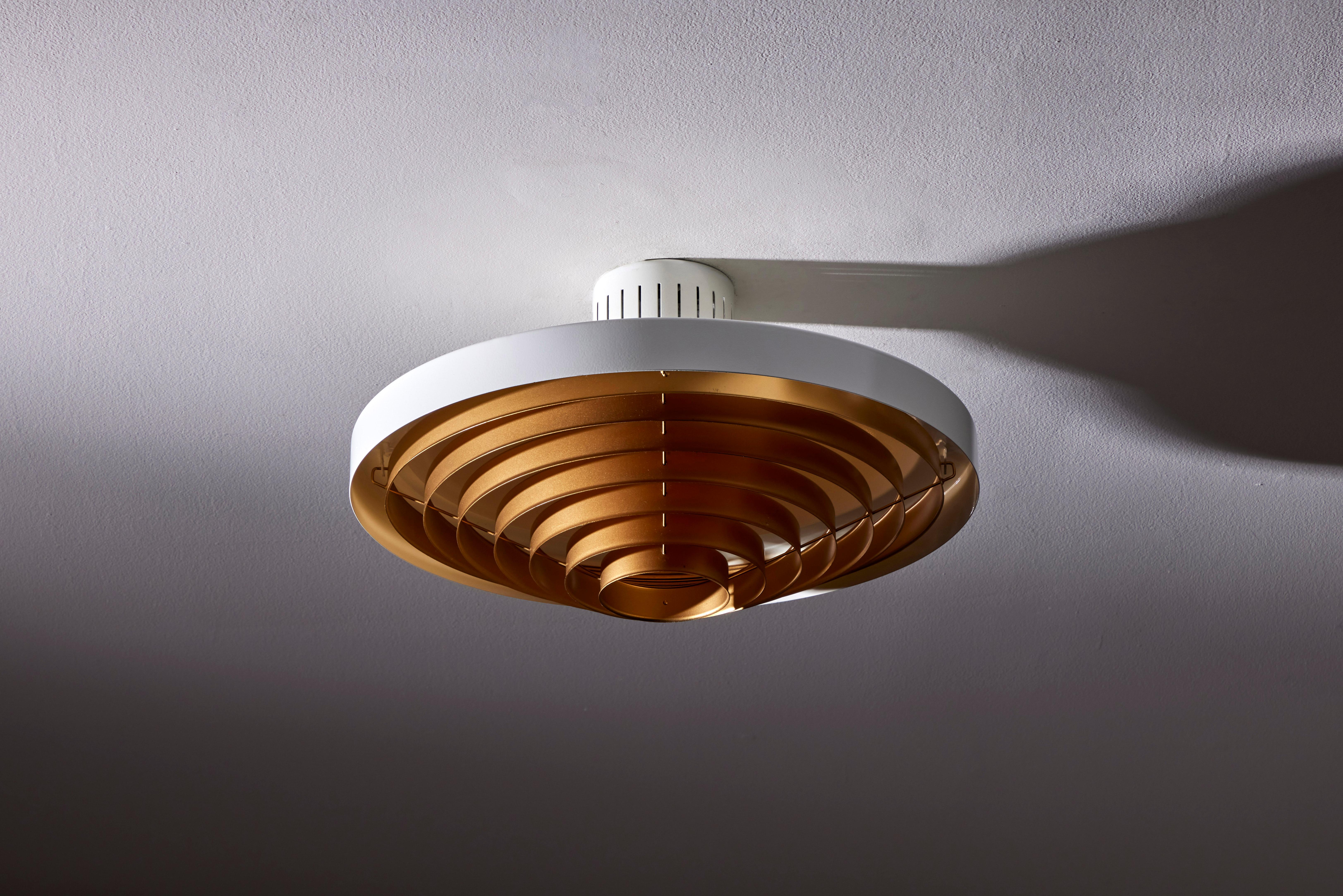Two Model 5560/Z200 Flush Mount Ceiling Lights by Lisa Johansson-Pape for Orno 2