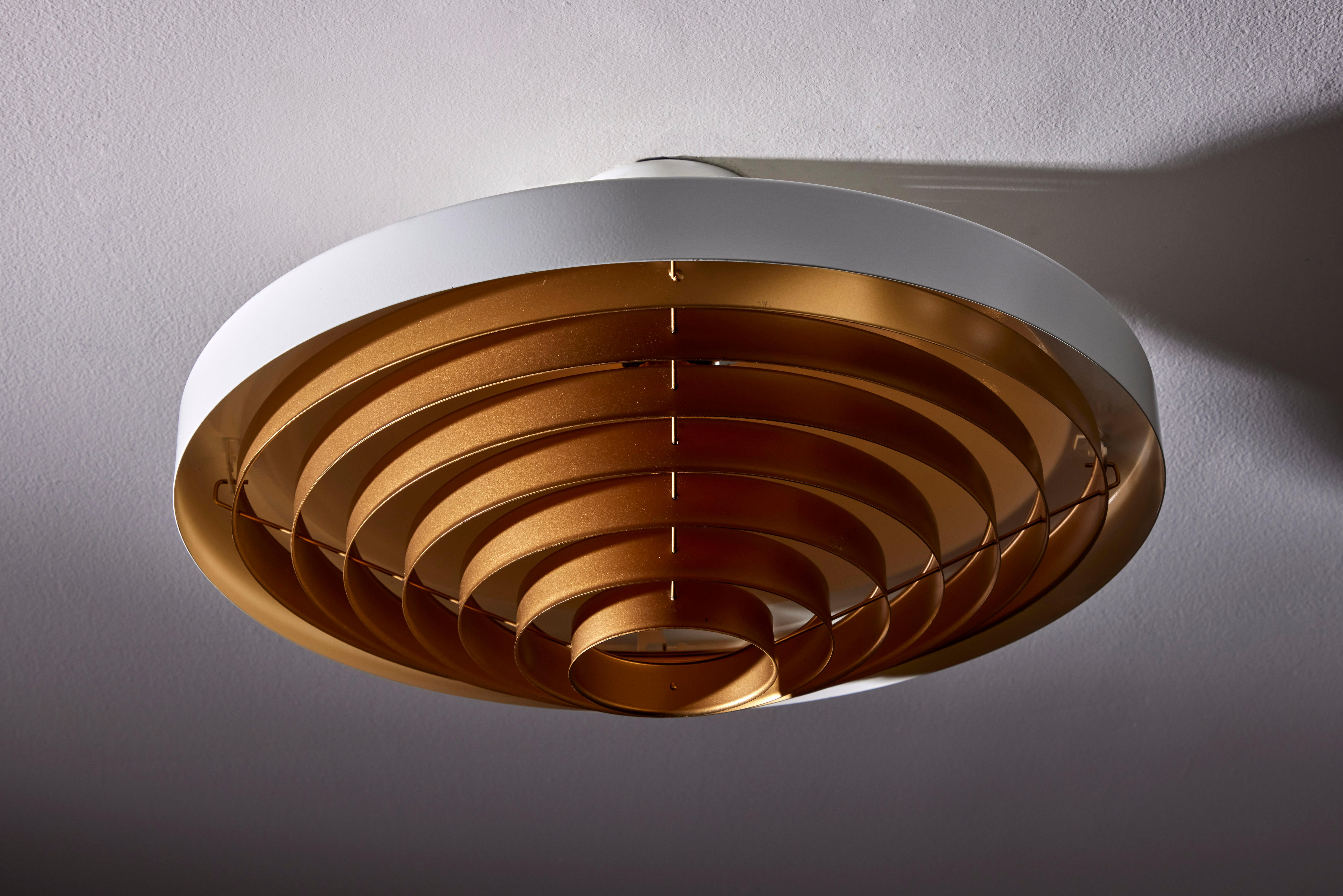 Two Model 5560/Z200 Flush Mount Ceiling Lights by Lisa Johansson-Pape for Orno 4