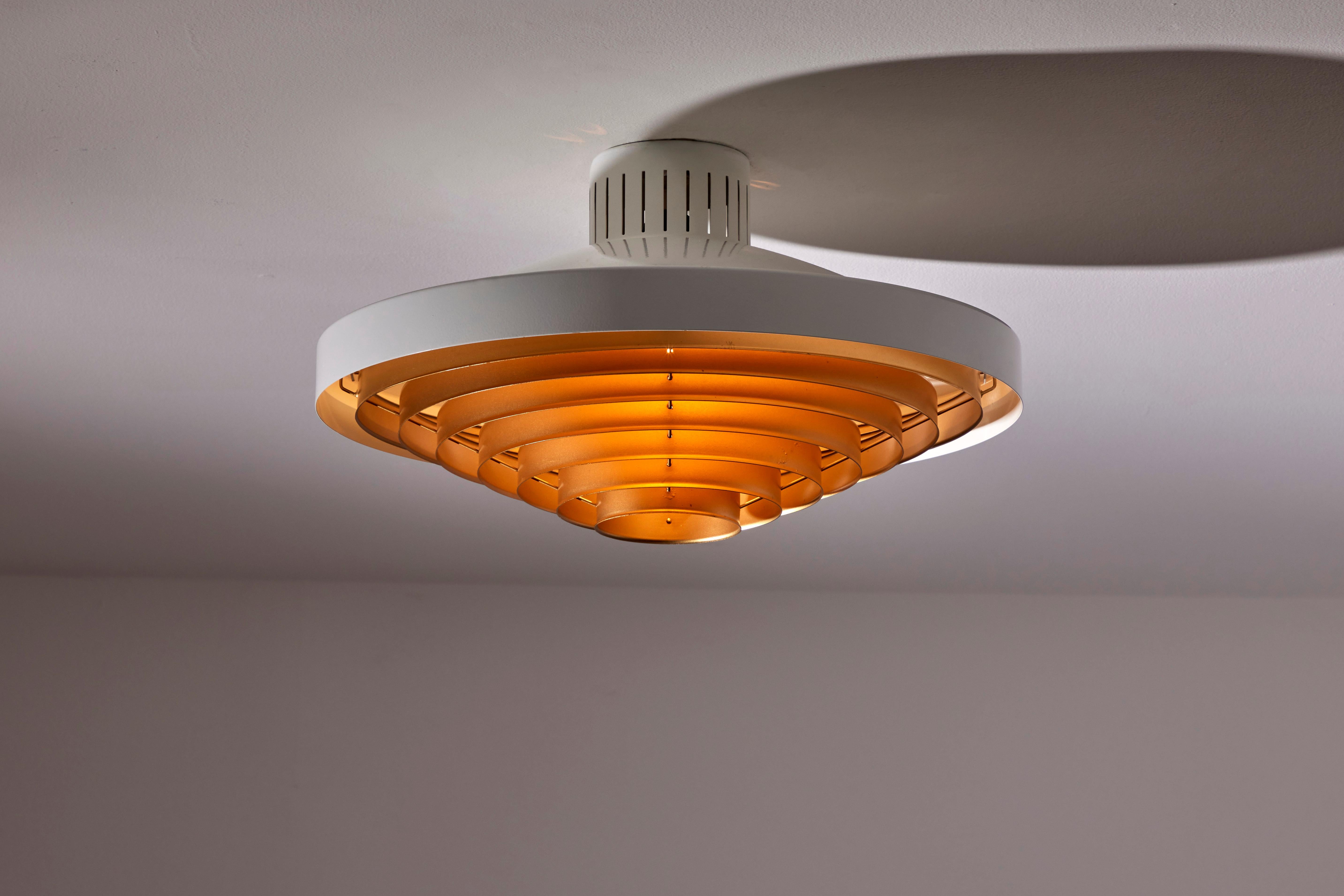 Mid-Century Modern Two Model 5560/Z200 Flush Mount Ceiling Lights by Lisa Johansson-Pape for Orno
