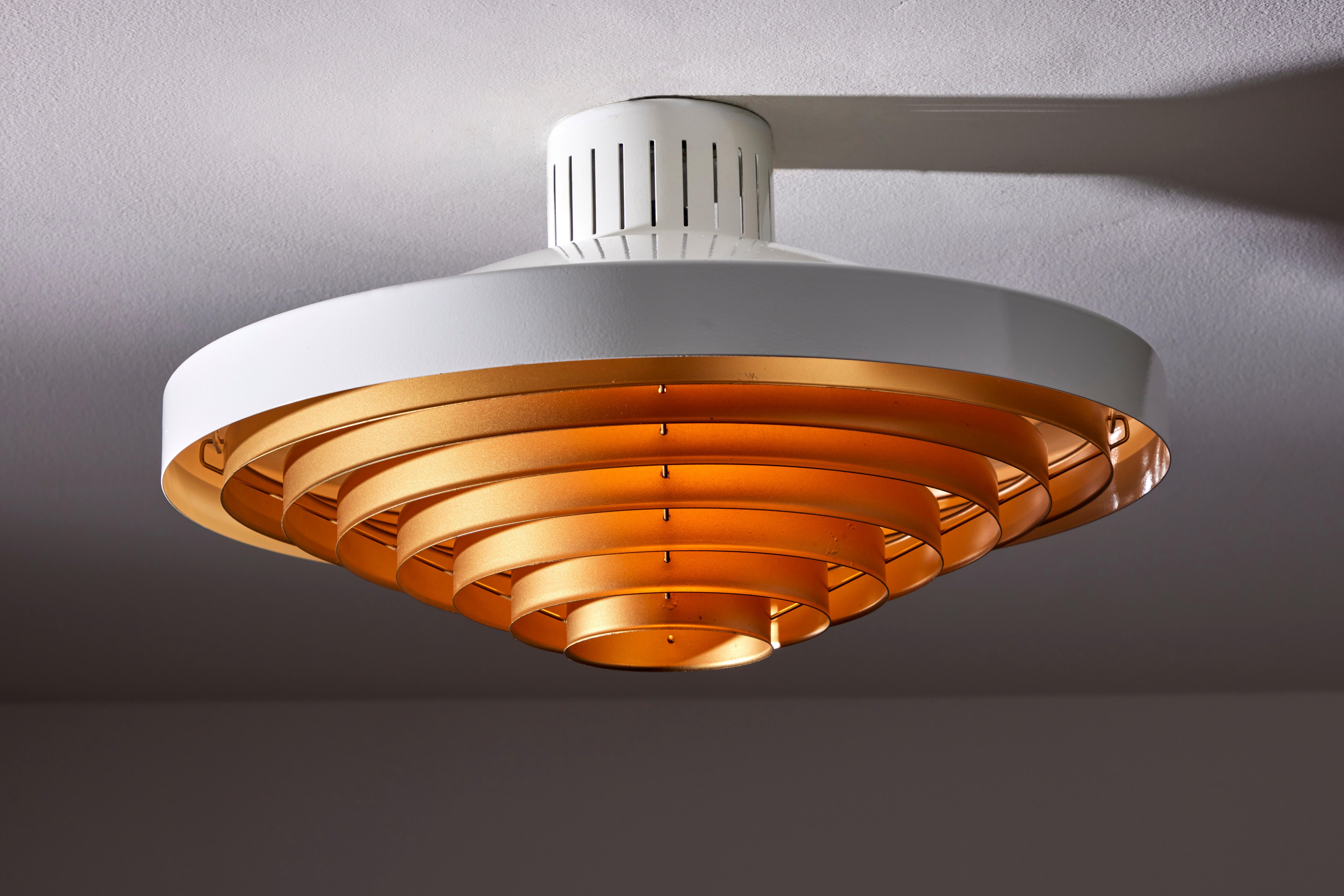 Finnish Two Model 5560/Z200 Flush Mount Ceiling Lights by Lisa Johansson-Pape for Orno