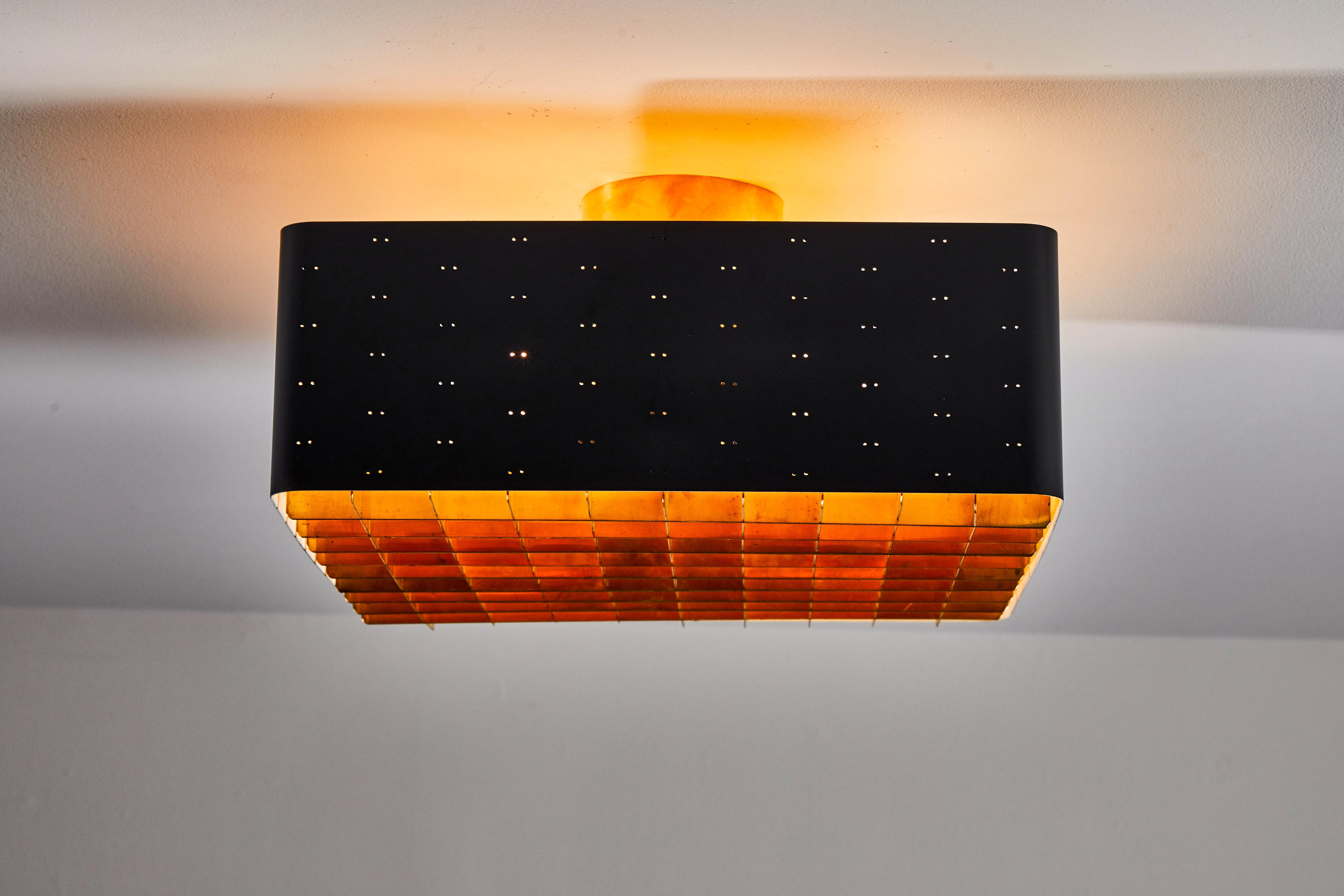 Mid-Century Modern Single Model 9068 Flush Mount Ceiling Light by Paavo Tynell for Taito Oy