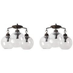 Two Model LS10 "Grappolo" Ceiling Lights by Caccia Dominioni for Azucena