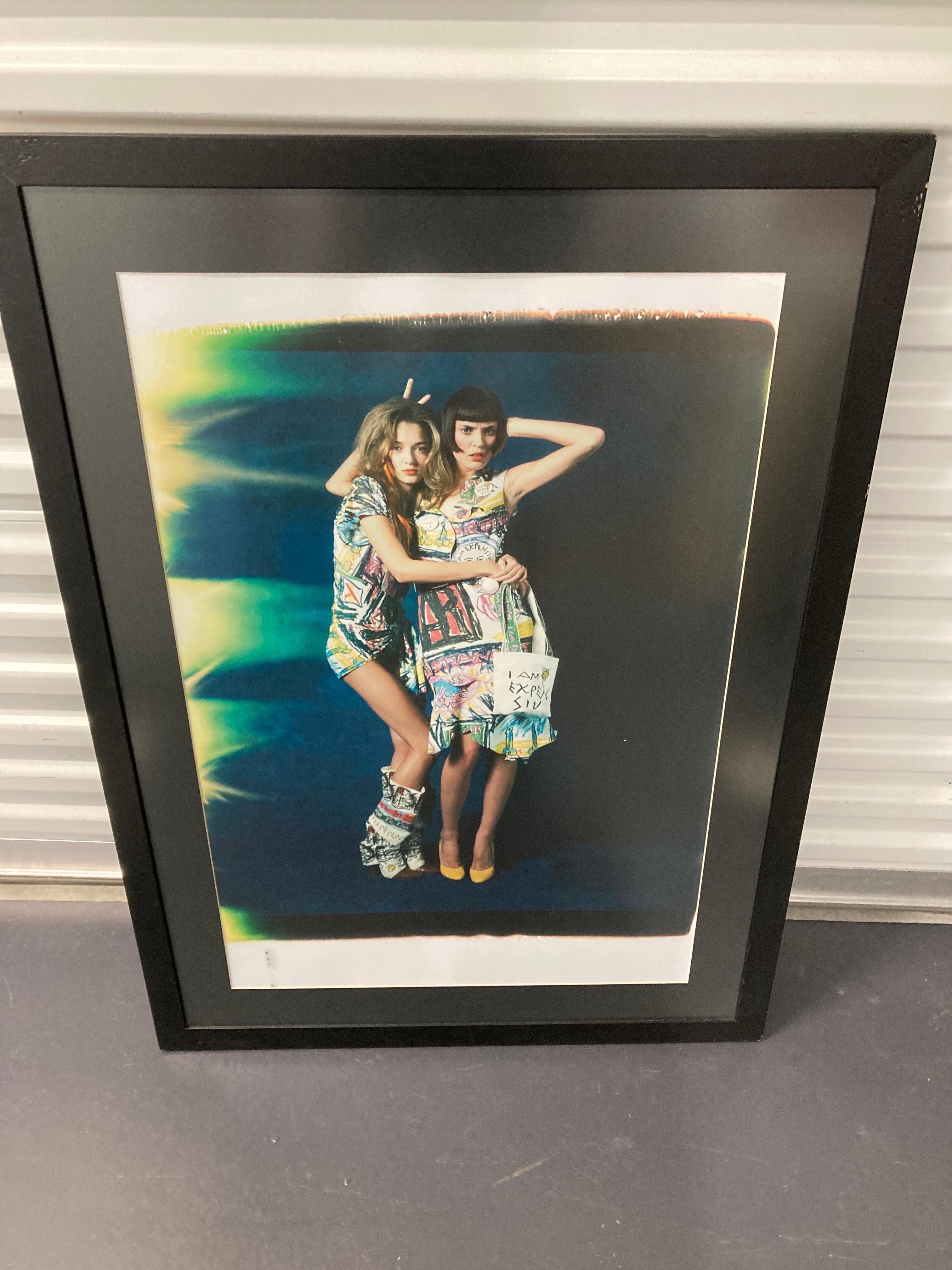 Modern Two Models for Vivienne Westwood Large Format Polaroid Photo, 2008 For Sale