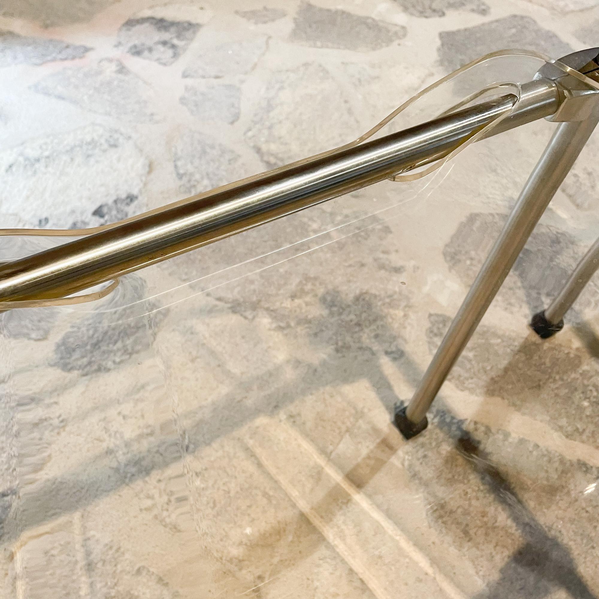 Two Modern Lucite & Chrome Folding Chairs Giancarlo Piretti for Castelli, Italy 7