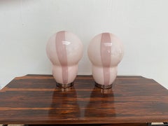 Quattro lampade da tavolo moderne di Murano di Ettore Sottsass per Venini, firmate nel 1994 ca.