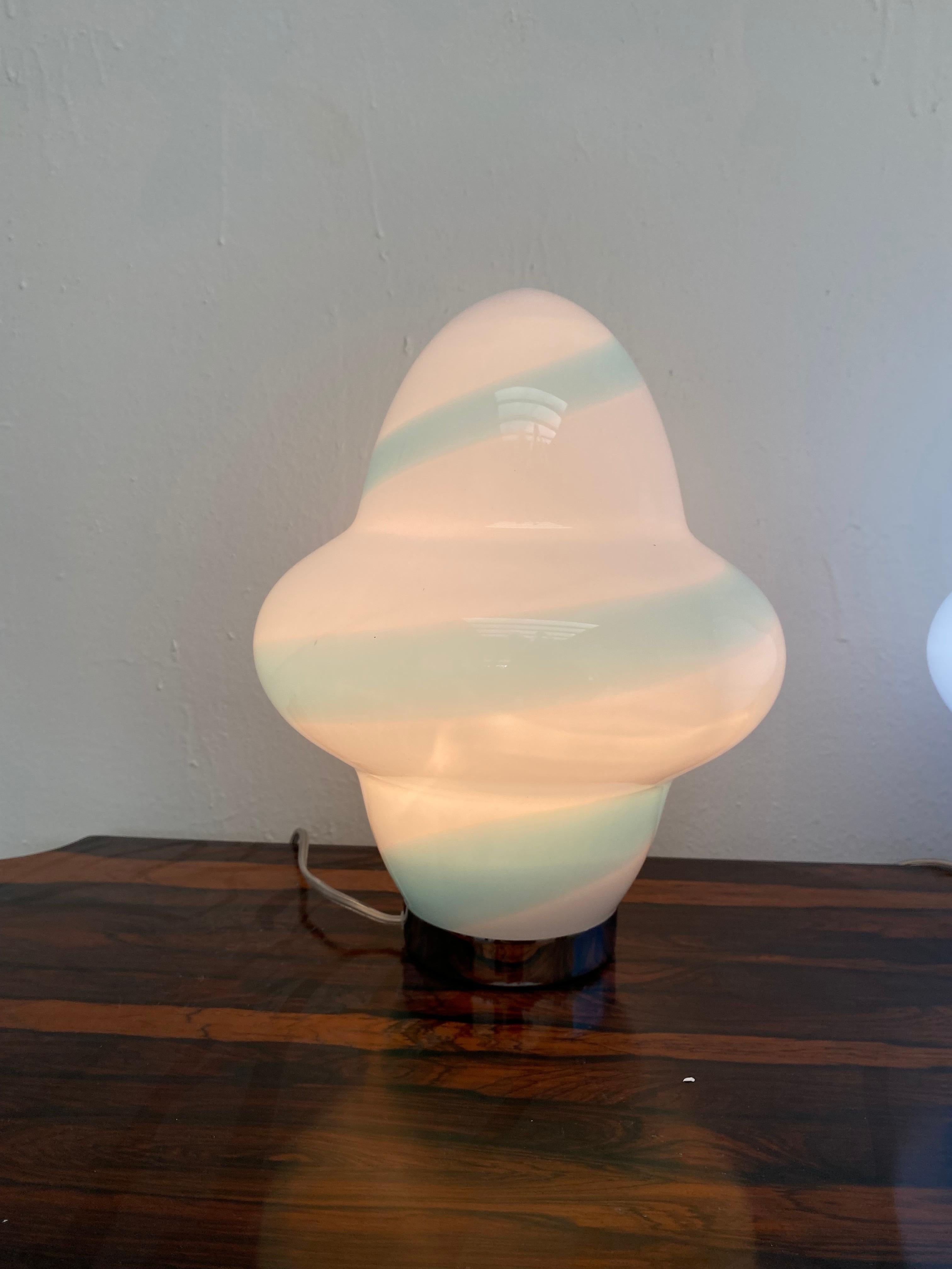 Six Modern Table Lamps in Murano by Ettore Sottsass for Venini, Signed ca. 1994 For Sale 3