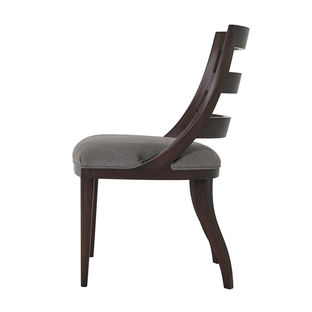 Two Modern Scoop Back Dining Chairs In New Condition For Sale In Westwood, NJ