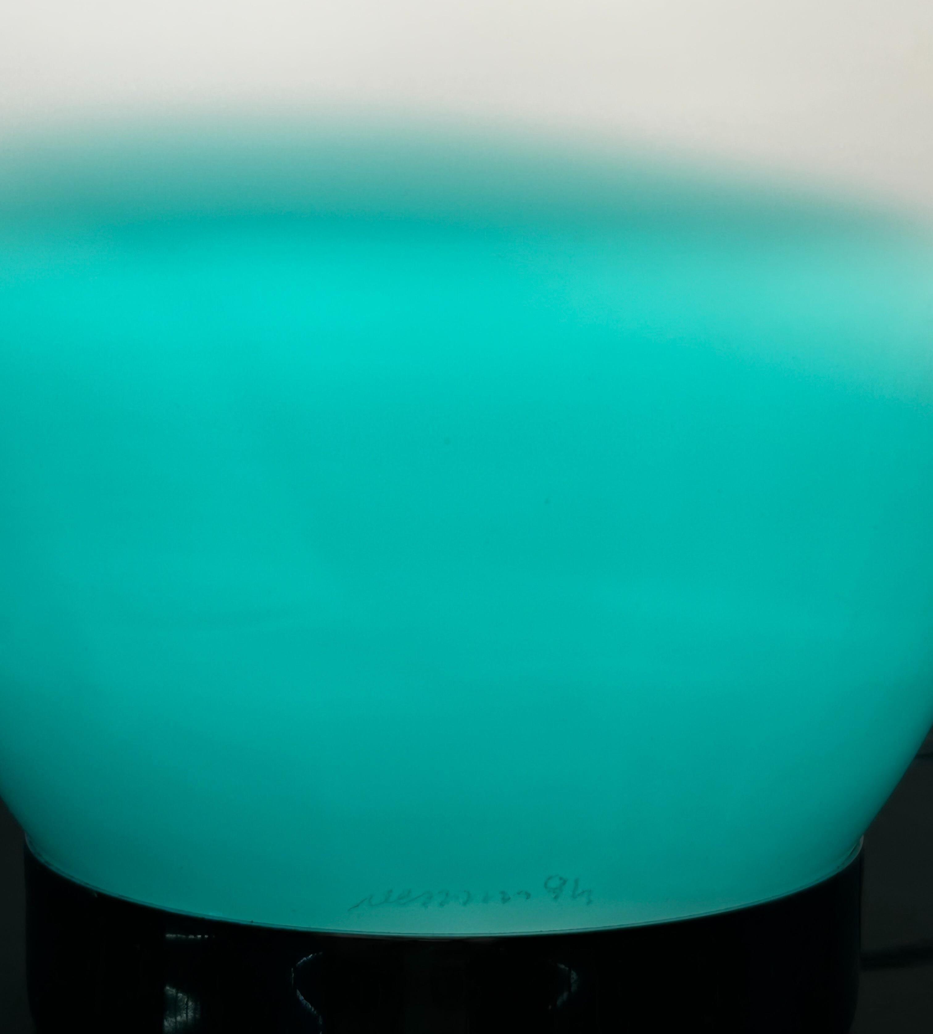 Two Modern Table Lamps in Murano by Ettore Sottsass for Venini, Signed ca. 1994 en vente 2