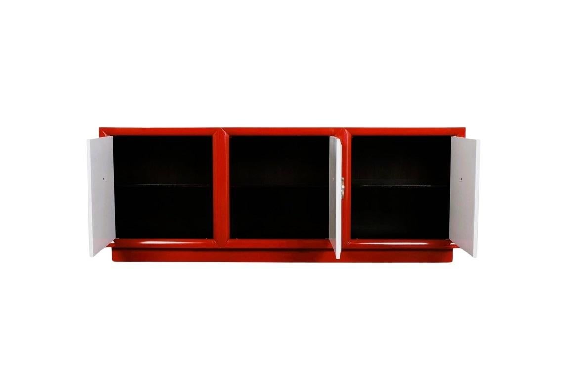 Two Modern T.H. Robsjohn-Gibbings for Widdicomb Credenzas In Excellent Condition For Sale In Dallas, TX