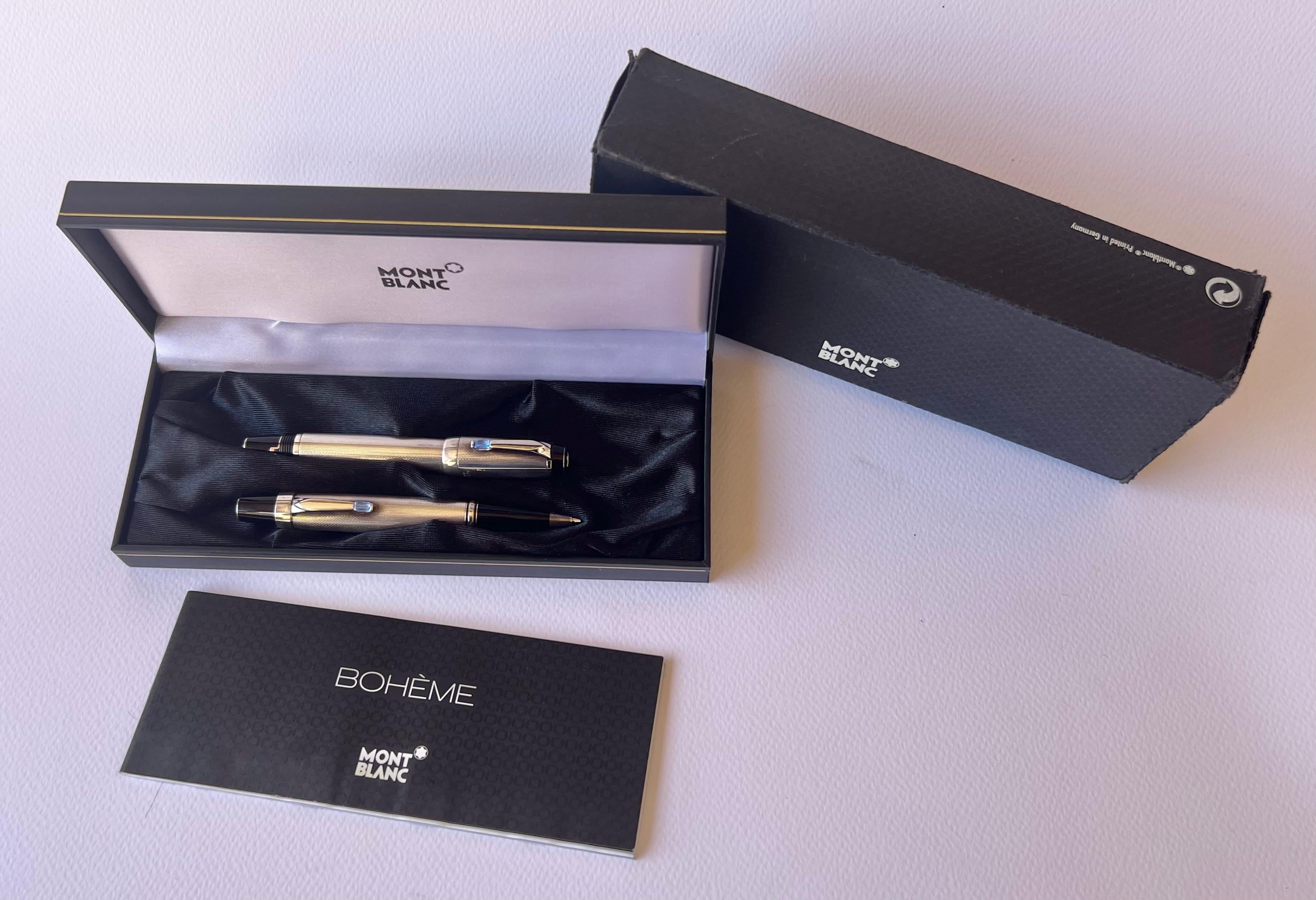 montblanc sterling silver fountain pen