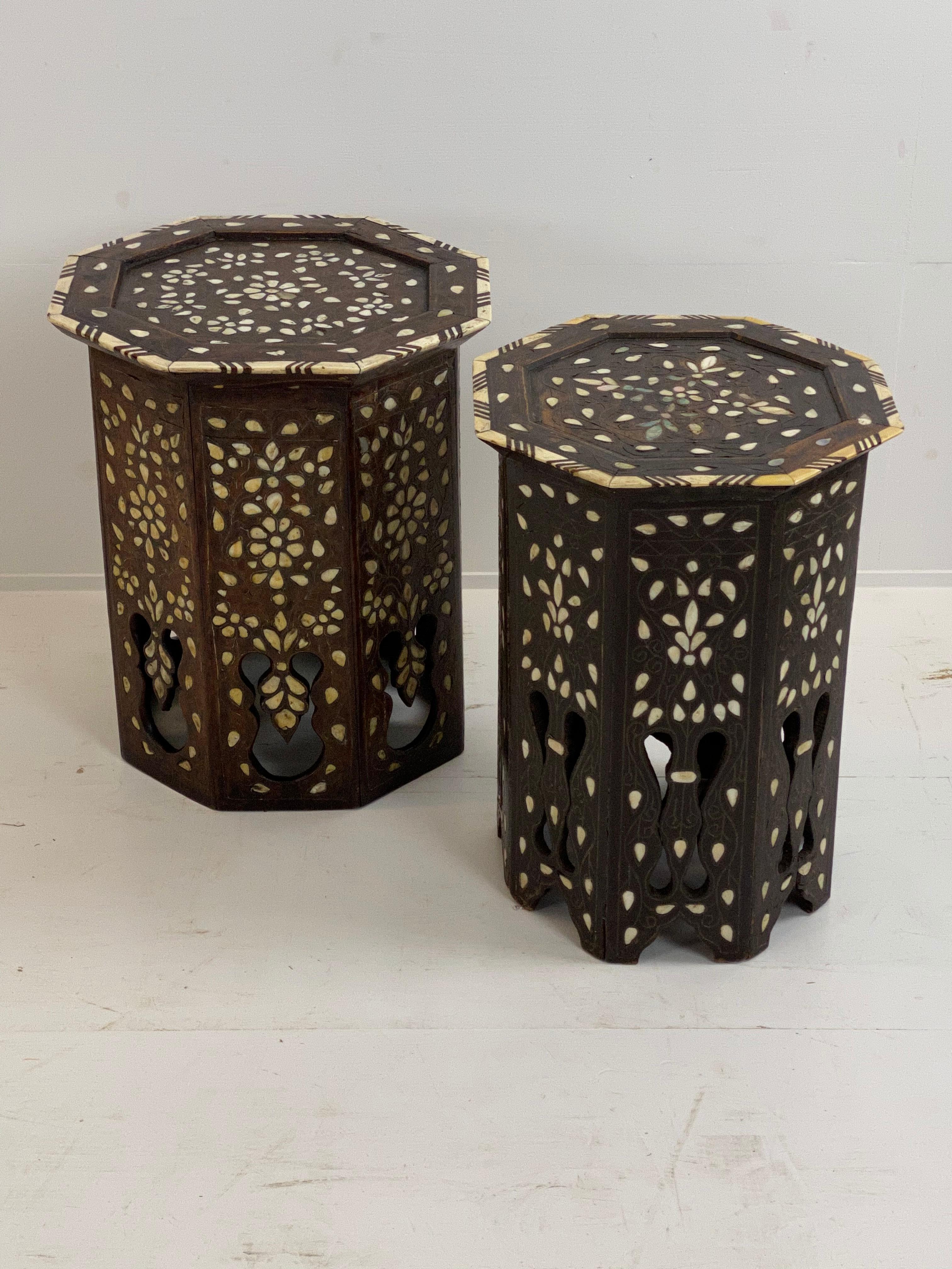 Two Moroccan Sidetables with Nice Inlay 6
