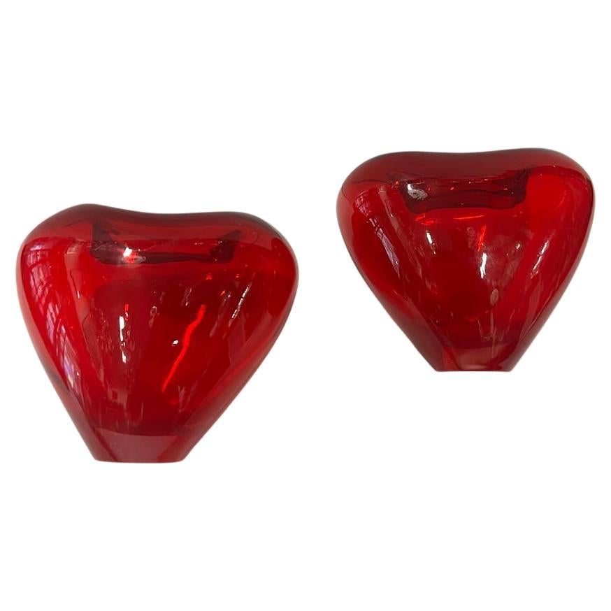 murano heart vase