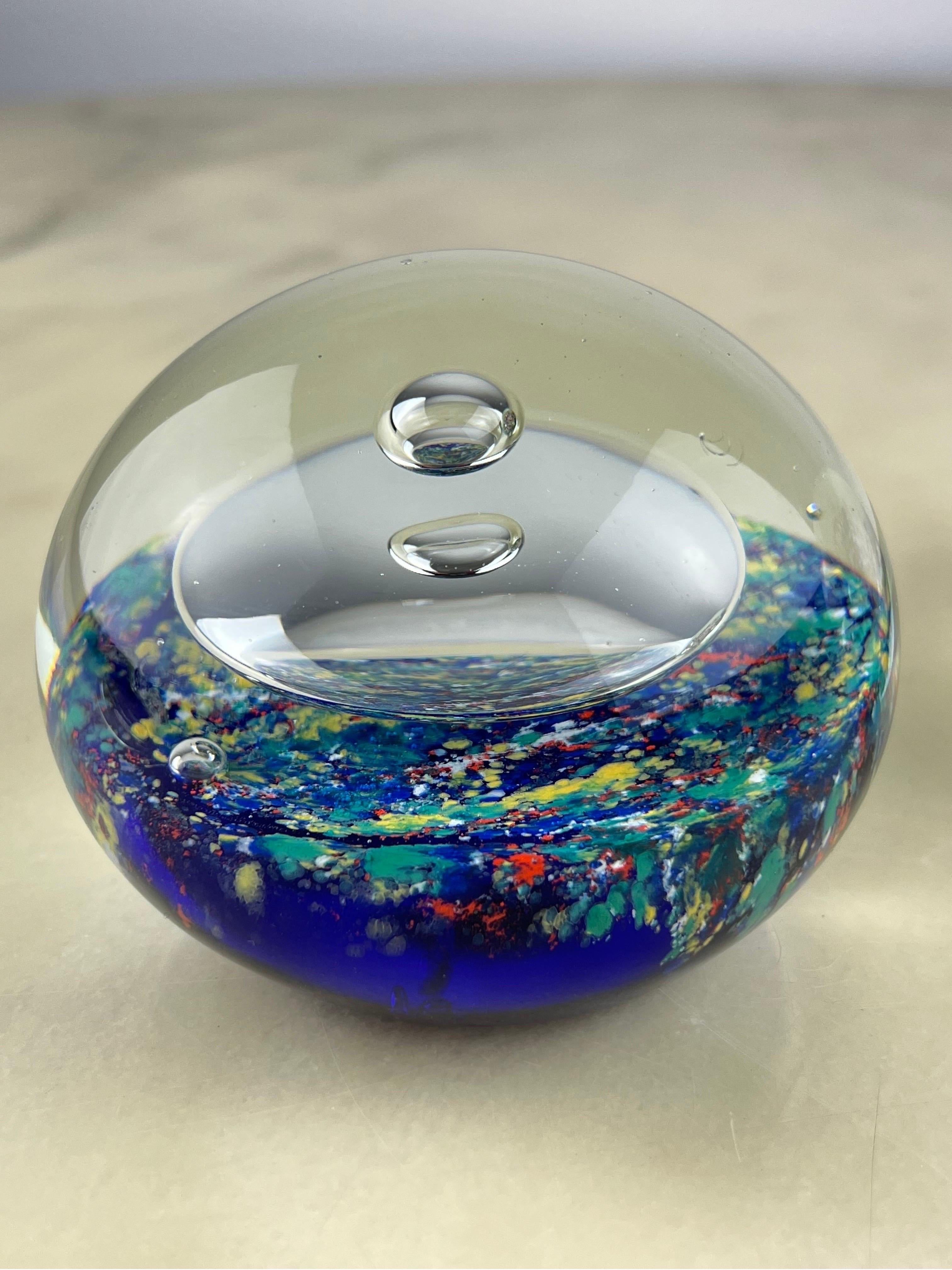 Two Murano Glass Paperweights, Italy, 1970s For Sale 2