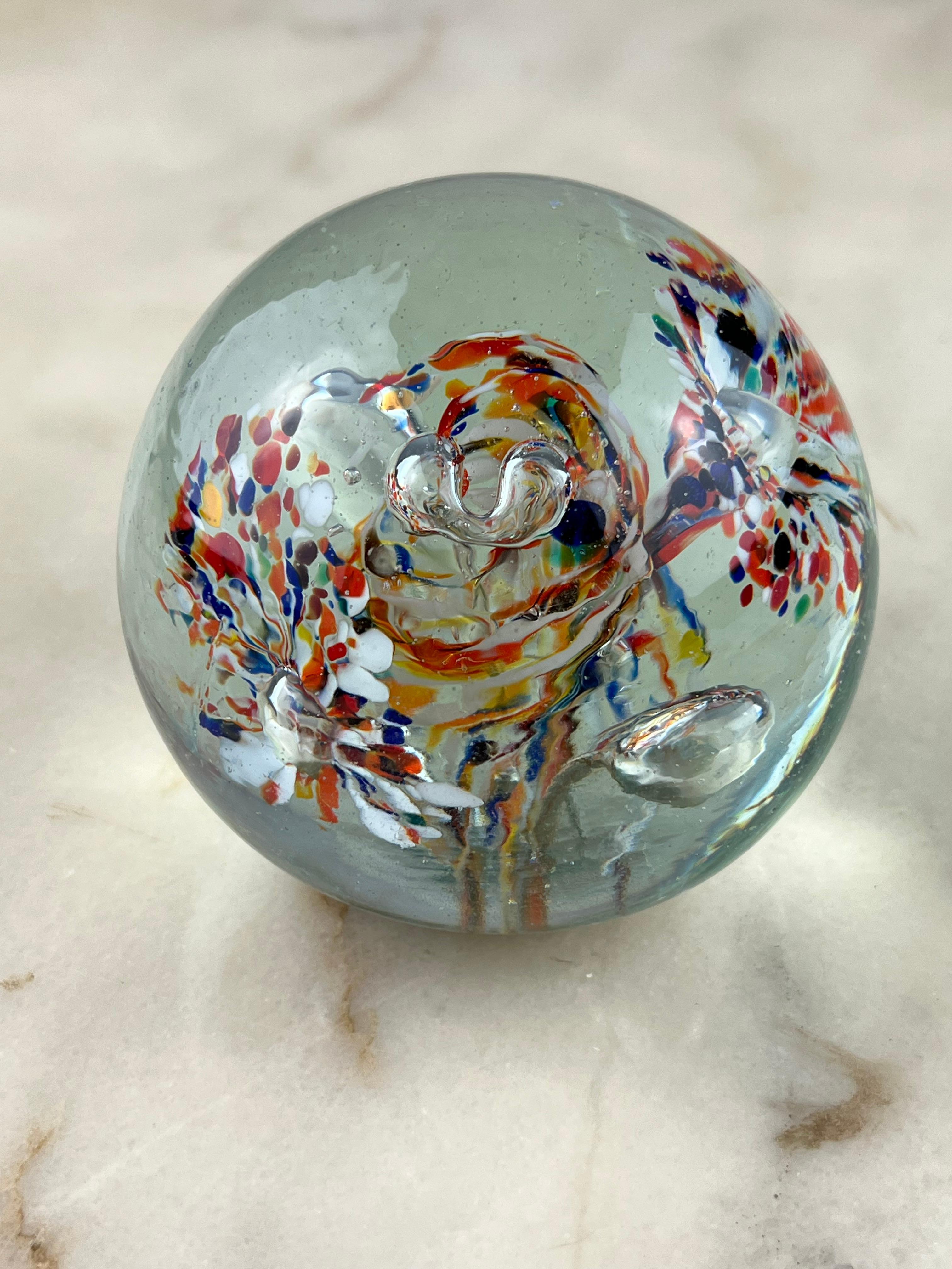 Two Murano Glass Paperweights, Italy, 1970s For Sale 3
