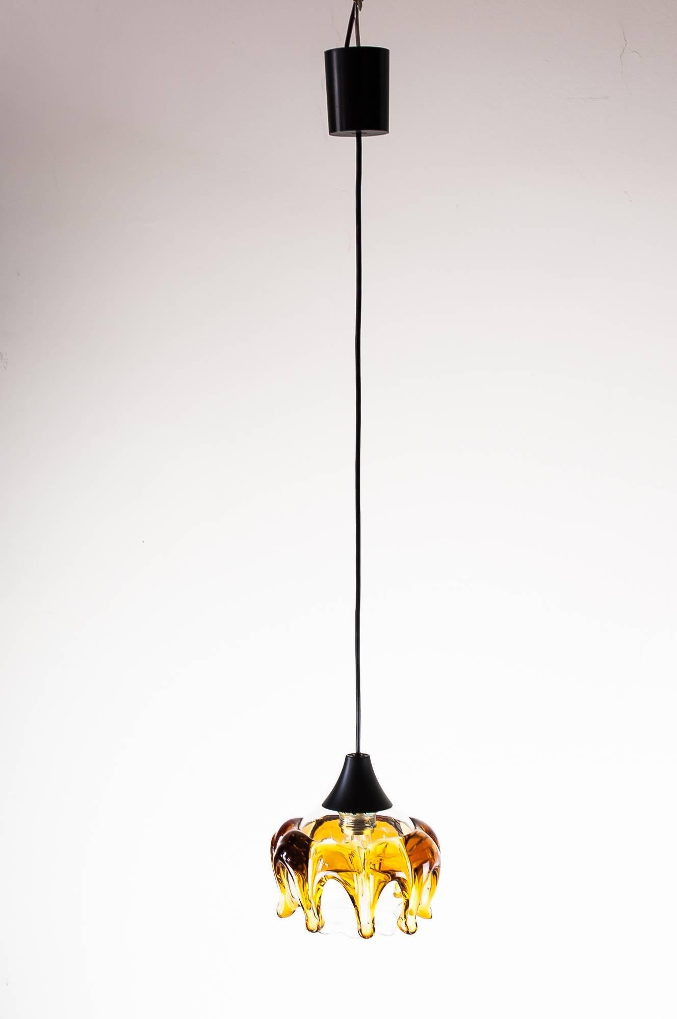 Mid-Century Modern Two Murano Pendants, circa 1970s For Sale