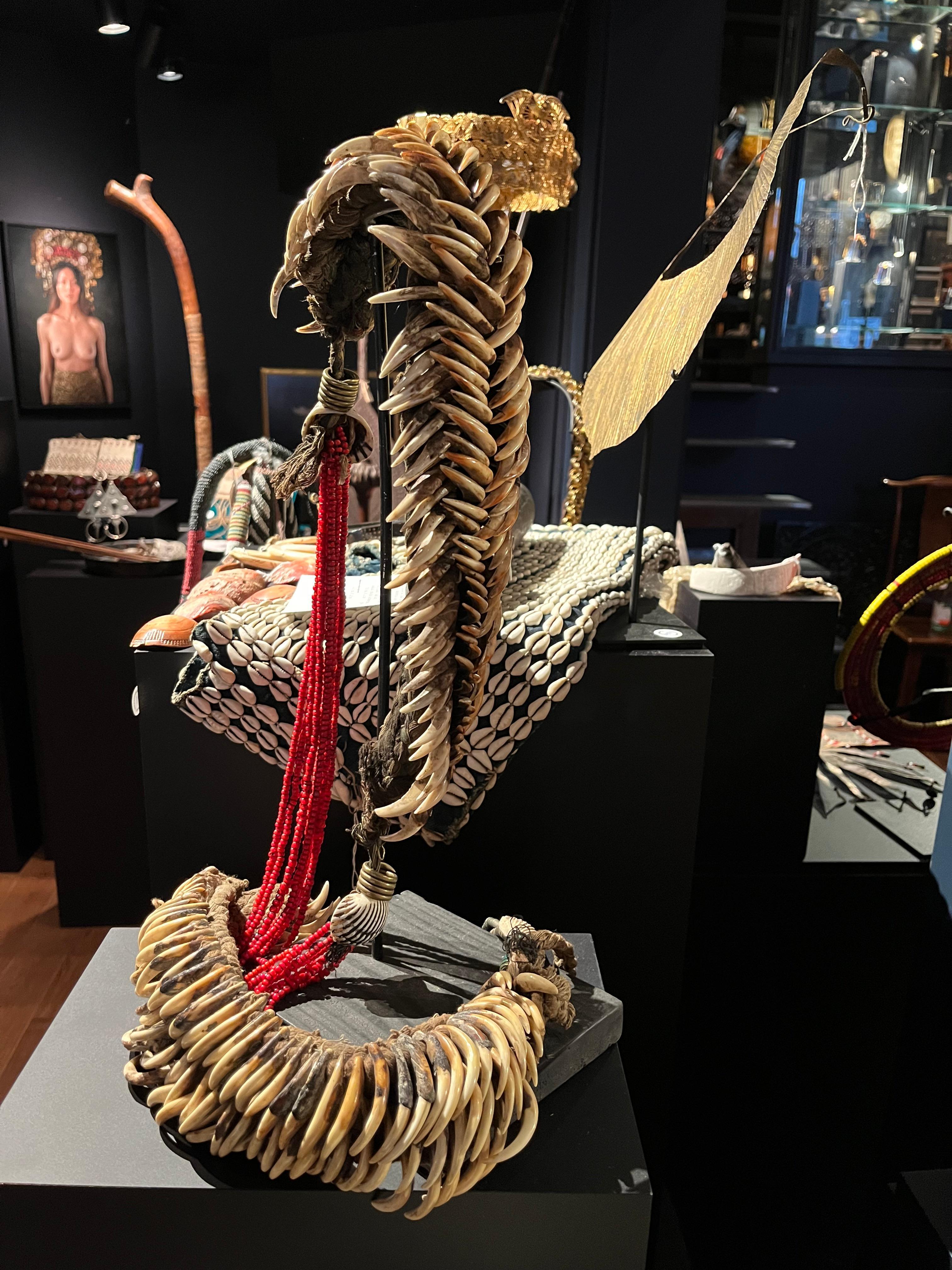 Nagaland, North-east India, early 20th century

Probably made from dogteeth.