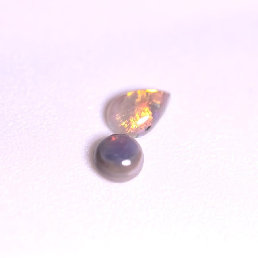 Two Natural Australian Black Opal 0.26ct, 0.23ct Loose Gemstone Jewelry Making.

Free Domestic USPS First Class Shipping! Free Gift Bag/Box with every order!

Every Opal piece is Unique. We only use high quality Natural Australian Opals ( NO