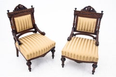 Two Neo-Renaissance armchairs, France, 1880