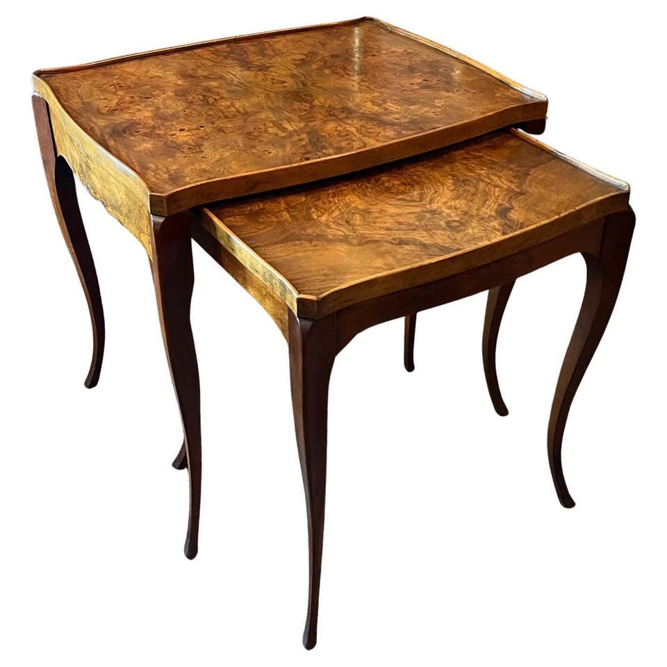 Thee Table Tri-Nesting Column Tables by MSJ Furniture Studio For Sale at 1stDibs