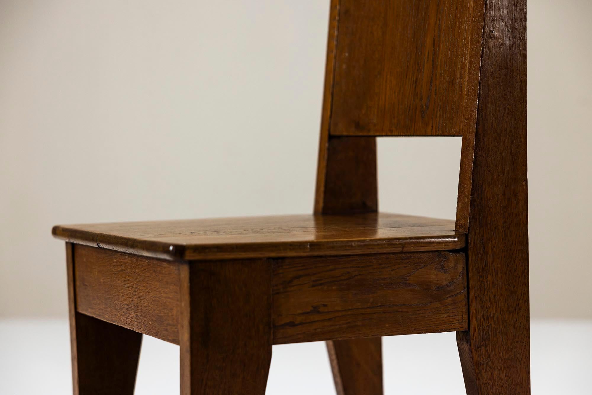 Deux nouvelles chaises d'appoint en chêne de l'école de Hague, Pays-Bas, années 1930 en vente 3