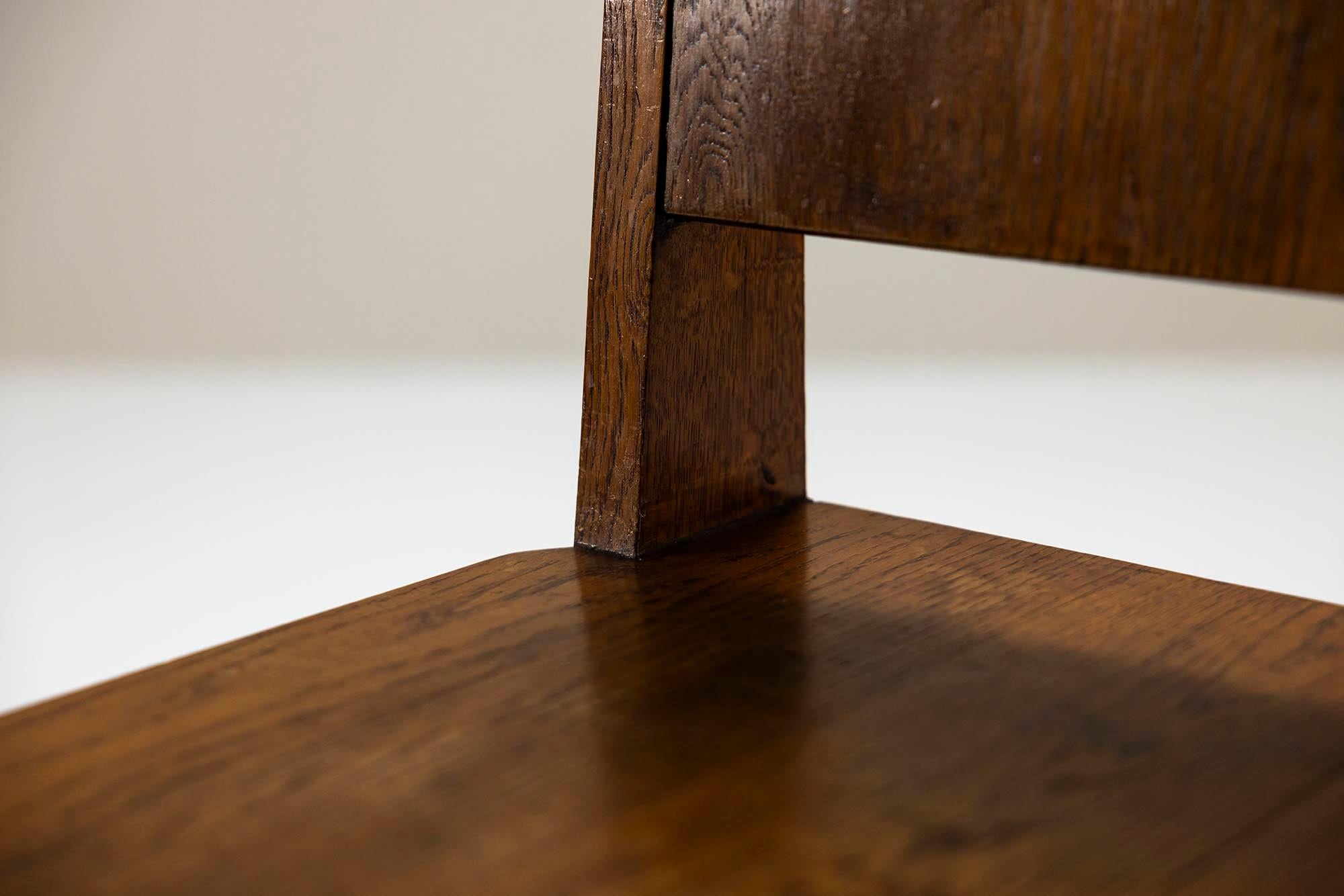 Deux nouvelles chaises d'appoint en chêne de l'école de Hague, Pays-Bas, années 1930 en vente 6