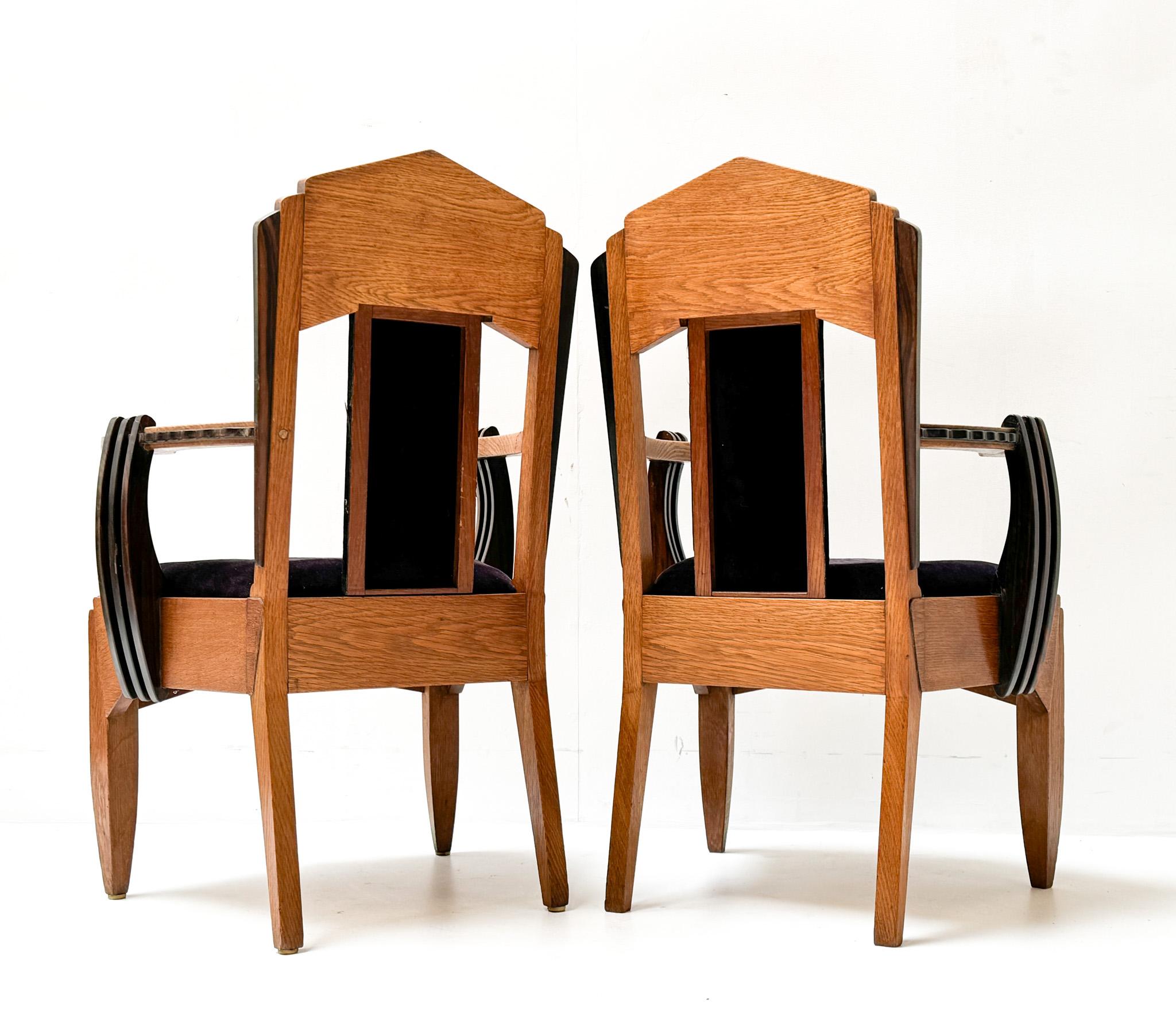 Néerlandais Deux fauteuils Art Déco Amsterdamse School de Hildo Krop, années 1920 en vente